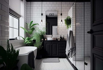 Černá a bílá koupelna. Jak ji moderně zařídit?